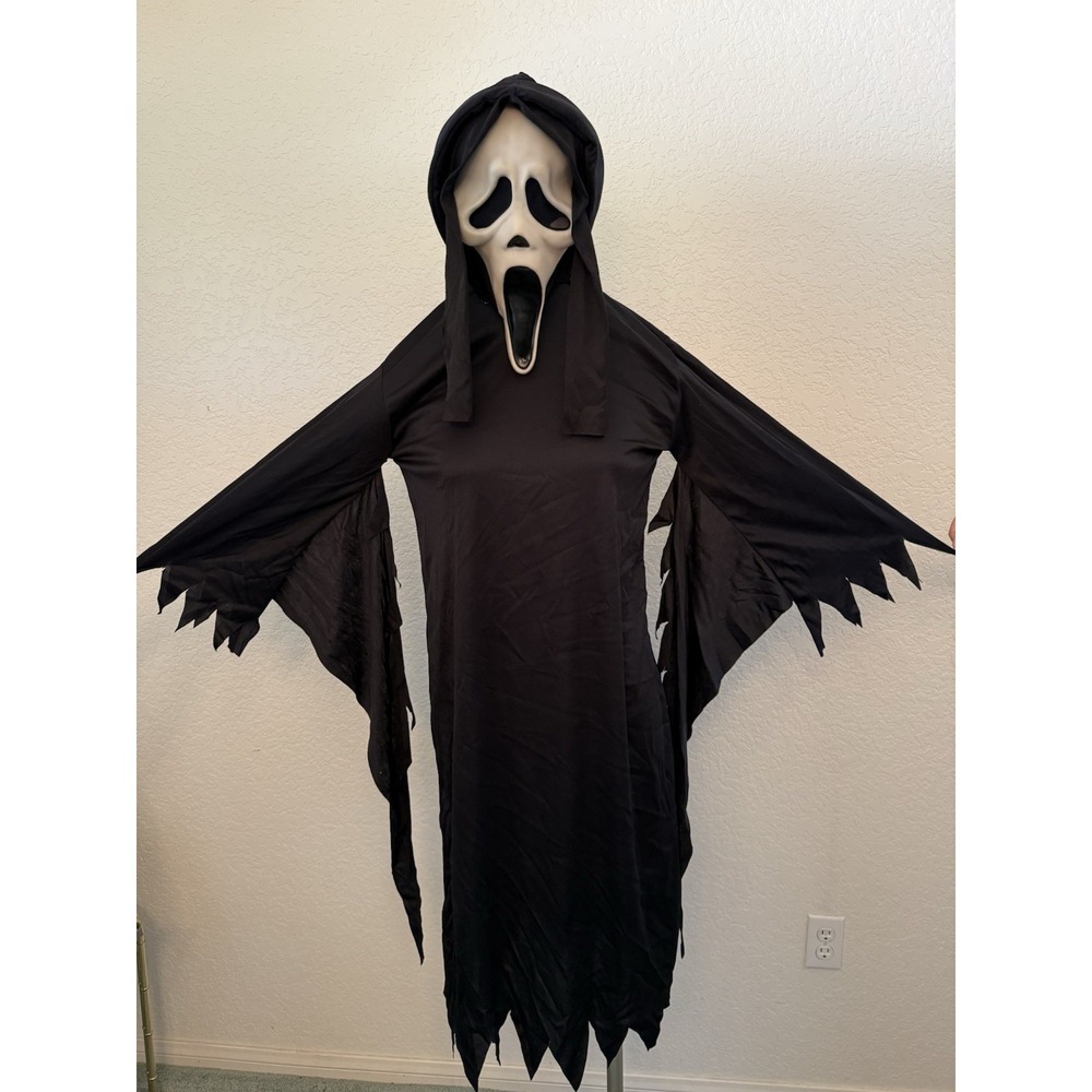 Vintage Ghost Face Gen 1 Scream Mask Fun World Div Glow Dark Complete Custom 90s